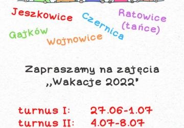 Zajęcia wakacyjne 2022!