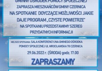 29.06.2022 Zapraszamy na spotkanie informacyjne w sprawie programu 