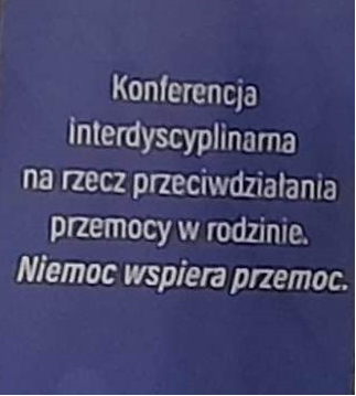 Niemoc wspiera przemoc - gminna konferencja