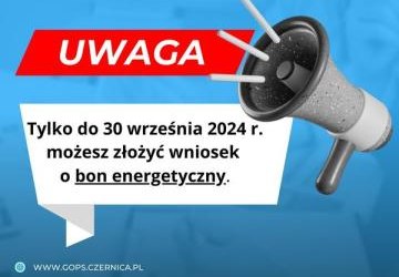 Bon energetyczny - UWAGA