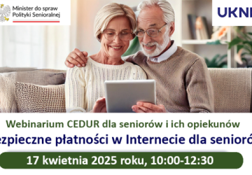 webinar: Bezpieczne płatności w Internecie dla seniorów