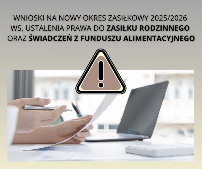 Zasiłek rodzinny oraz świadczenia z funduszu alimentacyjnego