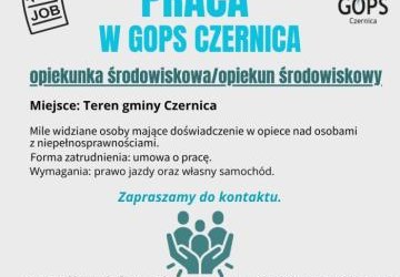PRACA W GOPS CZERNICA