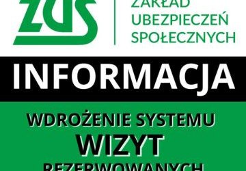 System wizyt rezerowanych w ZUS