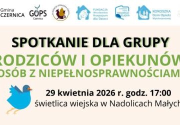 Spotkanie dla grupy Rodziców i Opiekunów osób z niepełnosprawnościami