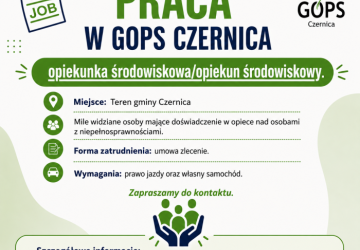 Praca w GOPS w Czernicy