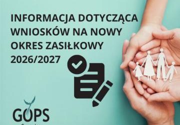 Nowy okres zasiłkowy 2026/2027