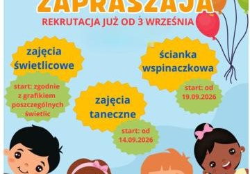 Zajęcia dla dzieci w roku szkonym 2026/2027