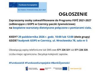 Bezpłatne warsztaty dietetyczne